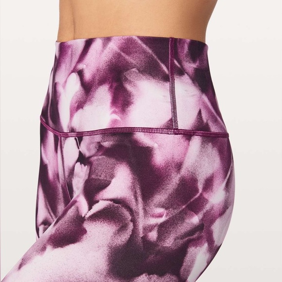 Lululemon Wunder Under Crop Hi-Rise 21” Blush Blossom Alpine White Candy Pink 6 - Picture 2 of 9